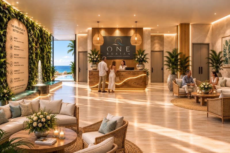 The residents' lobby